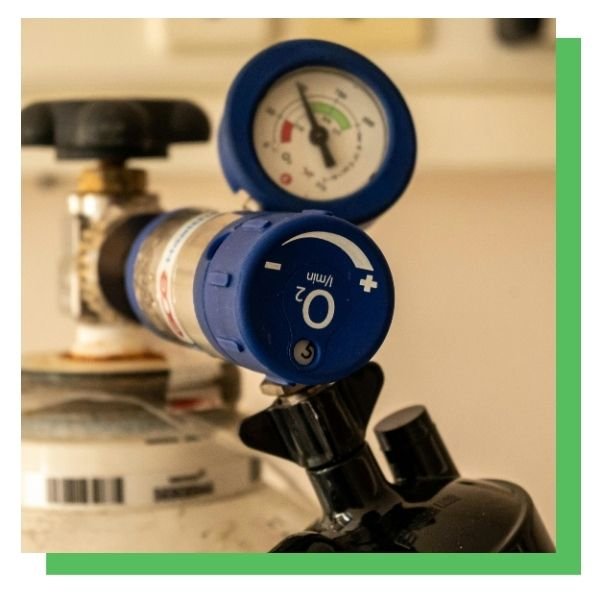 an oxygen tank